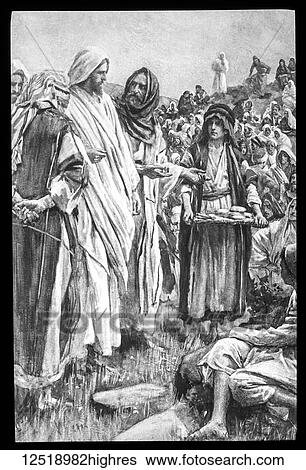 A magic lantern slide circa 1900. Religious slides. Miracle of the loaves View Large Photo Image Stock Photograph - A magic lantern slide circa 1900. Religious slides. Miracle of the loaves. Fotosearch