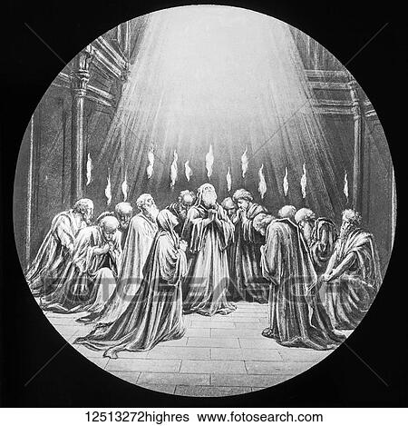 A magic lantern slide circa 1900. The day of Pentecost religious slide View Large Photo Image Stock Photograph - A magic lantern slide circa 1900. The day of Pentecost religious slide. Fotosearch
