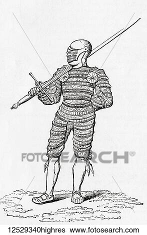 A suit of puffed and engraved armour from the 16th century. From Old England: A Pictorial Museum, published 1847. View Large Photo Image Stock Photograph - A suit of puffed and engraved armour from the 16th century. From Old England: A Pictorial Museum, published 1847.. Fotosearch