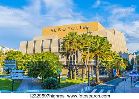 Stock Photograph - Acropolis Museum; Nice, Cote D'azur, France. Fotosearch