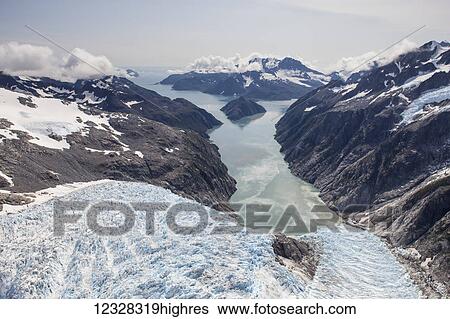 Aerial View Of Northwestern Glacier, Kenai Fjords National Park, Kenai Peninsula, Southcentral Alaska, USA View Large Photo Image Stock Photograph - Aerial View Of Northwestern Glacier, Kenai Fjords National Park, Kenai Peninsula, Southcentral Alaska, USA. Fotosearch