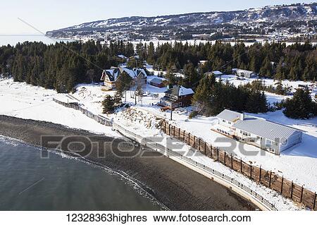 Aerial View Of Ocean Drive And Sea Wall, Homer, Southcentral Alaska, USA View Large Photo Image Stock Photograph - Aerial View Of Ocean Drive And Sea Wall, Homer, Southcentral Alaska, USA. Fotosearch
