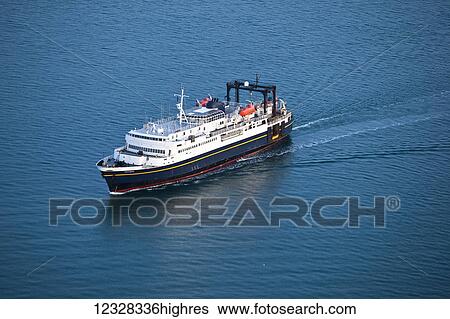 Aerial View Of The M/V Tustamena In Kachemak Bay, Homer, Southcentral Alaska, USA View Large Photo Image Stock Photograph - Aerial View Of The M/V Tustamena In Kachemak Bay, Homer, Southcentral Alaska, USA. Fotosearch