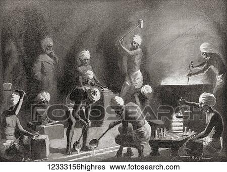 Stock Photograph - Afonso de Albuquerque established the first Portuguese mint in Goa taking it as an opportunity to solidify its territorial conquest, seen here are workers coining money in 1510. Afonso de Albuquerque, Duke of Goa, c. 1453 1515, also spelled Aphonso.... Fotosearch