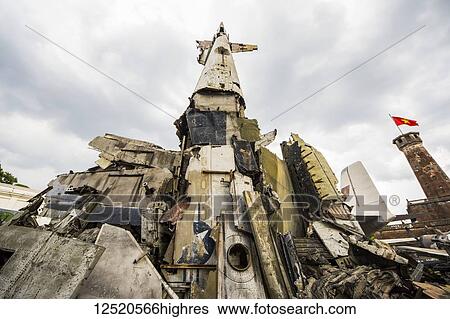 Aircraft wreckage sculpture on display at the Vietnam Military History Museum; Hanoi, Vietnam View Large Photo Image Stock Photograph - Aircraft wreckage sculpture on display at the Vietnam Military History Museum; Hanoi, Vietnam. Fotosearch