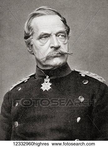 Stock Photograph - Albrecht Theodor Emil Graf von Roon, 1803 1879. Prussian soldier and statesman. From Hutchinson's History of the Nations, published 1915.. Fotosearch