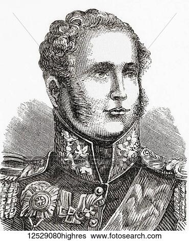 Stock Photograph - Alexander I, 1777 1825. Emperor of Russia. From Ward and Lock's Illustrated History of the World, published c. 1882.. Fotosearch