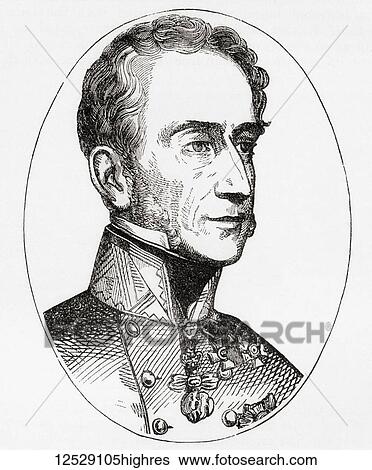 Stock Photograph - Alfred Candidus Ferdinand, Prince of Windisch-Grtz, 1787 1862. Field Marshal in the Austrian army. From Ward and Lock's Illustrated History of the World, published c. 1882.. Fotosearch