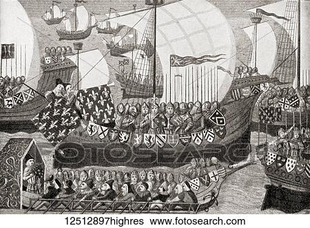 An expedition of English and French knights under the Duke of Bourbon in 1390, the Barbary Crusade against the Hafsids of Tunis. From Hutchinson's History of the Nations, published 1915. View Large Photo Image Stock Photograph - An expedition of English and French knights under the Duke of Bourbon in 1390, the Barbary Crusade against the Hafsids of Tunis. From Hutchinson's History of the Nations, published 1915.. Fotosearch
