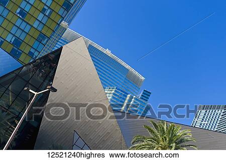 Architectural detail of buildings with a blue sky; Las Vegas, Nevada, United States of America View Large Photo Image Stock Photograph - Architectural detail of buildings with a blue sky; Las Vegas, Nevada, United States of America. Fotosearch