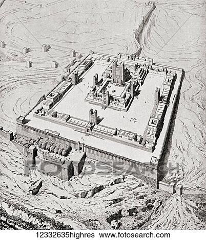 Artist's interpretation of Solomon's Temple, Jerusalem before its destruction by Nebuchadnezzar II after the Siege of Jerusalem of 587 BC. From Hutchinson's History of the Nations, published 1915. View Large Photo Image Stock Photograph - Artist's interpretation of Solomon's Temple, Jerusalem before its destruction by Nebuchadnezzar II after the Siege of Jerusalem of 587 BC. From Hutchinson's History of the Nations, published 1915.. Fotosearch