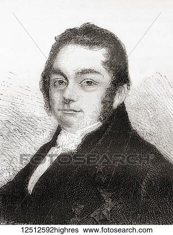 Stock Photograph - Baron Jns Jacob Berzelius, 1779 1848. Swedish chemist. From Les Merveilles de la Science, published 1870.. Fotosearch
