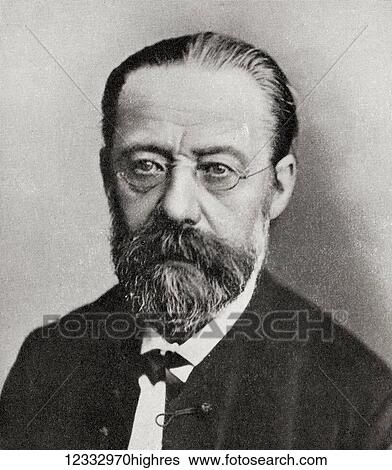 Stock Photograph - Bed? ich Smetana, 1824 1884. Czech composer. From Hutchinson's History of the Nations, published 1915.. Fotosearch