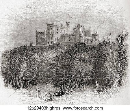 Belvoir Castle, Leicestershire, England during the reign of Charles II. From Old England: A Pictorial Museum, published 1847. View Large Photo Image Stock Photograph - Belvoir Castle, Leicestershire, England during the reign of Charles II. From Old England: A Pictorial Museum, published 1847.. Fotosearch