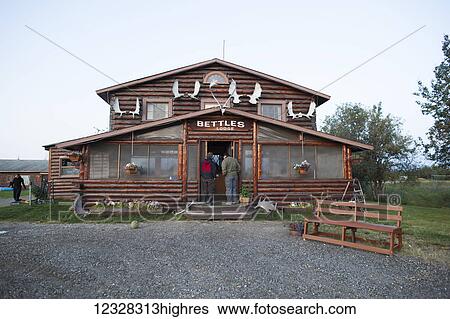 Bettles Lodge At Bettles, Interior Alaska, USA View Large Photo Image Stock Photograph - Bettles Lodge At Bettles, Interior Alaska, USA. Fotosearch