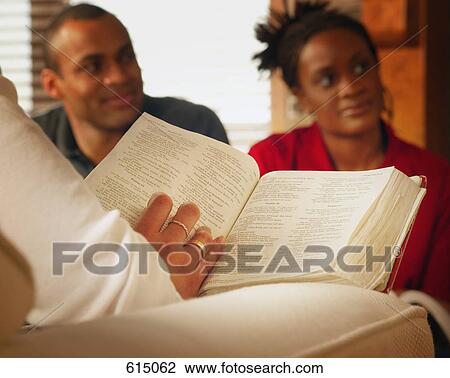 Stock Image - Bible study at home. Fotosearch