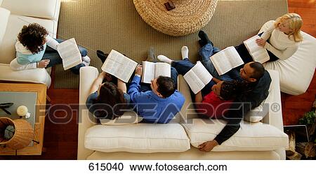 Stock Image - Bible study group. Fotosearch