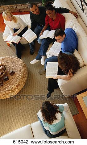 Stock Image - Bible study group. Fotosearch