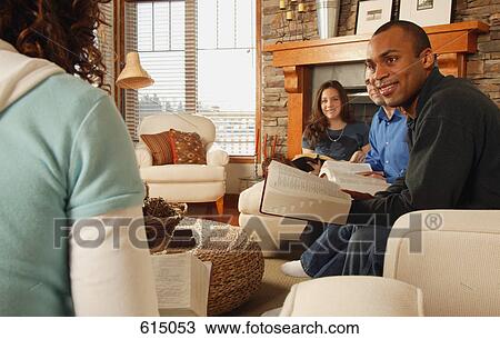 Stock Image - Bible study group. Fotosearch