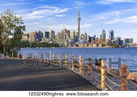 City of Toronto skyline from Trillium Park; Toronto, Ontario, Canada View Large Photo Image Stock Photograph - City of Toronto skyline from Trillium Park; Toronto, Ontario, Canada. Fotosearch