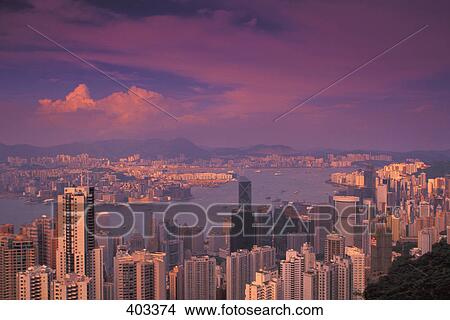 City Skyline Hong Kong China View Large Photo Image Picture - City Skyline Hong Kong China. Fotosearch