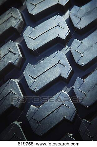 Stock Photo - Close up of rubber tire tread. Fotosearch