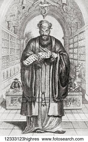 Stock Photograph - Confucius, 551 BC 479 BC. Chinese teacher, editor, politician, and philosopher of the Spring and Autumn period of Chinese history. From Hutchinson's History of the Nations, published 1915.. Fotosearch