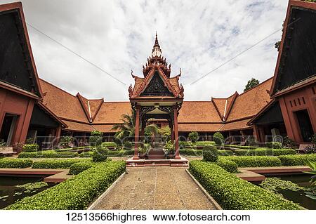 Courtyard in the National Museum of Arts; Phnom Penh, Cambodia View Large Photo Image Stock Photograph - Courtyard in the National Museum of Arts; Phnom Penh, Cambodia. Fotosearch