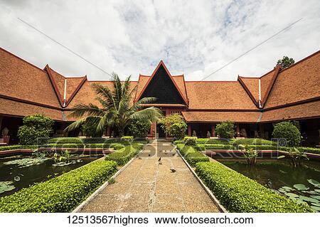 Courtyard in the National Museum of Arts; Phnom Penh, Cambodia View Large Photo Image Stock Photograph - Courtyard in the National Museum of Arts; Phnom Penh, Cambodia. Fotosearch