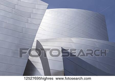 Curves and contours of the Walt Disney Concert Hall; Los Angeles, California, United States of America View Large Photo Image Stock Photograph - Curves and contours of the Walt Disney Concert Hall; Los Angeles, California, United States of America. Fotosearch