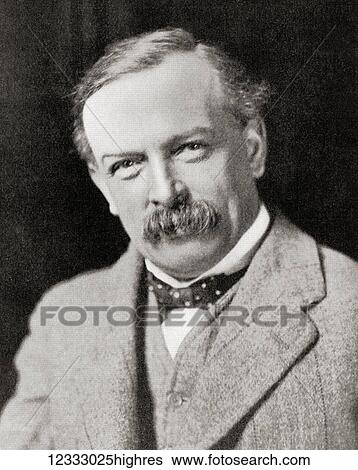 Stock Photograph - David Lloyd George, 1st Earl Lloyd-George of Dwyfor, 1863 1945. British Liberal politician and statesman. From Hutchinson's History of the Nations, published 1915.. Fotosearch