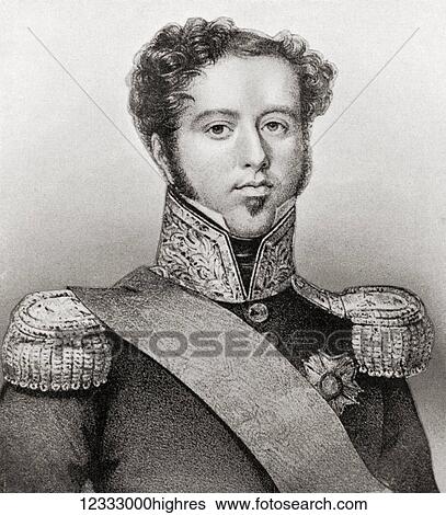 Stock Photograph - Dom Pedro I, 1798 1834, aka the Liberator and the soldier king. Founder and first ruler of the Empire of Brazil and King of Portugal and the Algarves as Pedro IV. From Hutchinson's History of the Nations, published 1915.. Fotosearch