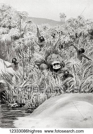 Early Egyptians hunting hippopotamus. From Hutchinson's History of the Nations, published 1915. View Large Photo Image Stock Photograph - Early Egyptians hunting hippopotamus. From Hutchinson's History of the Nations, published 1915.. Fotosearch