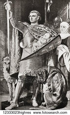 Edward I of England presenting his newborn son as the future First Prince of Wales to the Welsh nation in 1284. Edward I, 1239 1307, aka Edward Longshanks and the Hammer of the Scots. King of England. Prince of Wales, future Edward II, 1284 1327,... View Large Photo Image Stock Photograph - Edward I of England presenting his newborn son as the future First Prince of Wales to the Welsh nation in 1284. Edward I, 1239 1307, aka Edward Longshanks and the Hammer of the Scots. King of England. Prince of Wales, future Edward II, 1284 1327,.... Fotosearch