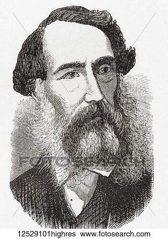 Stock Photograph - Edward John Eyre, 1815 1901. English land explorer of the Australian continent, colonial administrator, and a controversial Governor of Jamaica. From Ward and Lock's Illustrated History of the World, published c. 1882.. Fotosearch