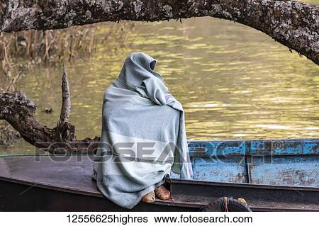 Stock Photograph - Ethiopian fisherman, Lake Tana; Amhara Region, Ethiopia. Fotosearch