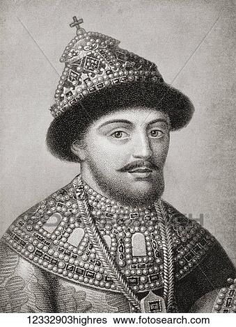 Feodor (Theodore) III Alexeyevich of Russia, 1661 1682. Tsar of all Russia. From Hutchinson's History of the Nations, published 1915. View Large Photo Image Stock Photograph - Feodor (Theodore) III Alexeyevich of Russia, 1661 1682. Tsar of all Russia. From Hutchinson's History of the Nations, published 1915.. Fotosearch
