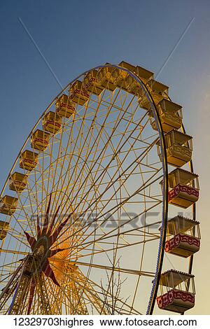 Stock Photograph - Ferris Wheel, Place Massena; Nice, Cote D'azur, France. Fotosearch