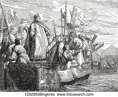 Frederick Barbarossa crossing the Bosphorous during the Third Crusade. Frederick I, 1122 1190, aka Frederick Barbarossa. Holy Roman Emperor, king of Germany, king of Italy and king of Burgundy. From Ward and Lock's Illustrated History of the... View Large Photo Image Stock Photograph - Frederick Barbarossa crossing the Bosphorous during the Third Crusade. Frederick I, 1122 1190, aka Frederick Barbarossa. Holy Roman Emperor, king of Germany, king of Italy and king of Burgundy. From Ward and Lock's Illustrated History of the.... Fotosearch