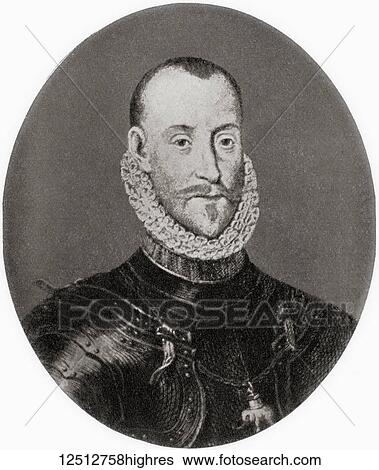 Stock Photograph - Frederick II, 1534 1588. King of Denmark and Norway. From Hutchinson's History of the Nations, published 1915.. Fotosearch