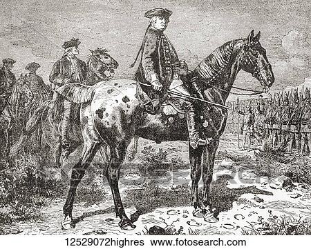 Stock Photograph - Frederick William II, 1744 1797. King of Prussia and Prince-elector of Brandenburg. From Ward and Lock's Illustrated History of the World, published c. 1882.. Fotosearch
