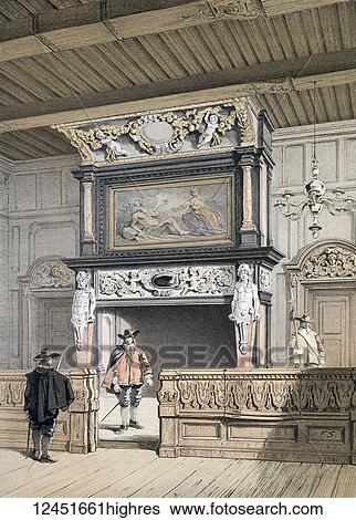 from Monuments Darchitecture et de Sculpture ex Belgique. Dessins Dapres Nature Lithographies Par F Stroobant. Charles Muquardt, Editeur. Published 1855. Simonau & Toovey, Brussels. Fine art prints. Chimney piece in the town hall at Antwerp View Large Photo Image Stock Photograph - from Monuments Darchitecture et de Sculpture ex Belgique. Dessins Dapres Nature Lithographies Par F Stroobant. Charles Muquardt, Editeur. Published 1855. Simonau & Toovey, Brussels. Fine art prints. Chimney piece in the town hall at Antwerp. Fotosearch