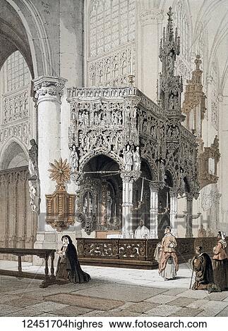from Monuments Darchitecture et de Sculpture ex Belgique. Dessins Dapres Nature Lithographies Par F Stroobant. Charles Muquardt, Editeur. Published 1855. Simonau & Toovey, Brussels. Fine art prints. Screen in St Gommaires church in Lierre View Large Photo Image Stock Photograph - from Monuments Darchitecture et de Sculpture ex Belgique. Dessins Dapres Nature Lithographies Par F Stroobant. Charles Muquardt, Editeur. Published 1855. Simonau & Toovey, Brussels. Fine art prints. Screen in St Gommaires church in Lierre. Fotosearch