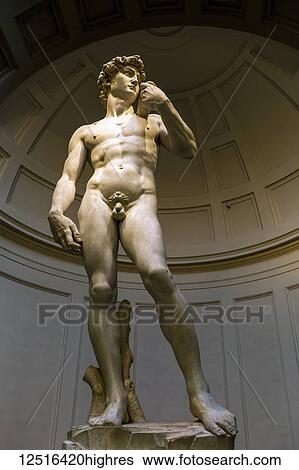Full-length of 'Michelangelo's David' sculpture with dome in the background; Florence, Tuscany, Italy View Large Photo Image Stock Photograph - Full-length of 'Michelangelo's David' sculpture with dome in the background; Florence, Tuscany, Italy. Fotosearch