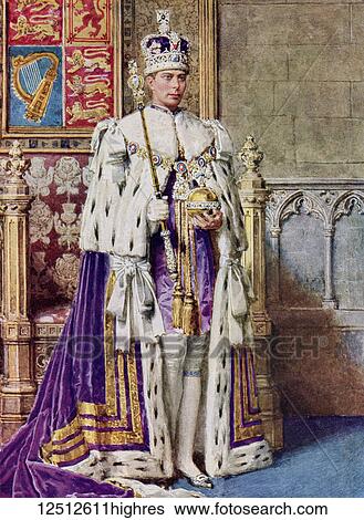 George VI in coronation robes, 1936. George VI, 1895 1952. King of the United Kingdom and the Dominions of the British Commonwealth. From The Coronation Book of King George VI and Queen Elizabeth, published 1937. View Large Photo Image Stock Photograph - George VI in coronation robes, 1936. George VI, 1895 1952. King of the United Kingdom and the Dominions of the British Commonwealth. From The Coronation Book of King George VI and Queen Elizabeth, published 1937.. Fotosearch