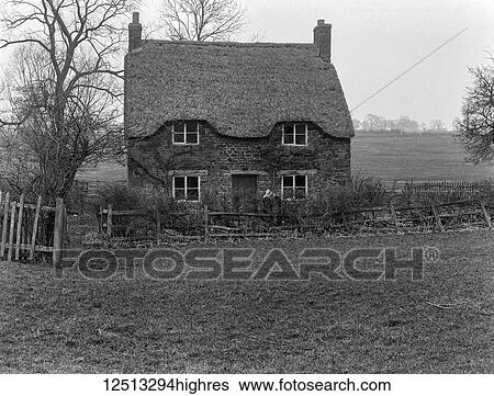 Glass Negative circa 1900. Victorian. Social History. A thatched cottage in the country View Large Photo Image Stock Photograph - Glass Negative circa 1900. Victorian. Social History. A thatched cottage in the country. Fotosearch