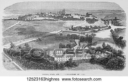 Gleason's Pictorial Drawing Room Companion, 1852 etching or wood engraving. Toledo, Spain, the manufactory of arms View Large Photo Image Stock Photograph - Gleason's Pictorial Drawing Room Companion, 1852 etching or wood engraving. Toledo, Spain, the manufactory of arms. Fotosearch