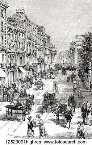 Grafton Street, Dublin, Ireland in the late 19th century. From Ward and Lock's Illustrated History of the World, published c. 1882. View Large Photo Image Stock Photograph - Grafton Street, Dublin, Ireland in the late 19th century. From Ward and Lock's Illustrated History of the World, published c. 1882.. Fotosearch