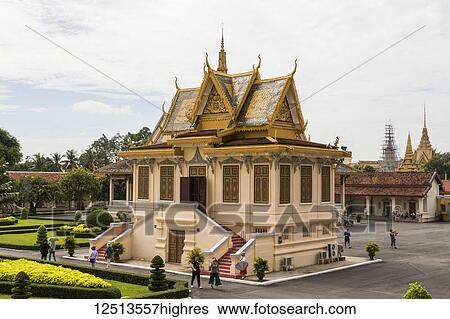 Hor Samran Phirun at the Royal Palace; Phnom Penh, Cambodia View Large Photo Image Stock Photograph - Hor Samran Phirun at the Royal Palace; Phnom Penh, Cambodia. Fotosearch