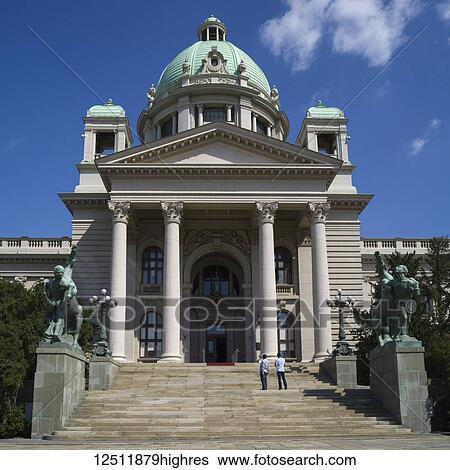 House of the National Assembly of Serbia; Belgrade, Vojvodina, Serbia View Large Photo Image Stock Photograph - House of the National Assembly of Serbia; Belgrade, Vojvodina, Serbia. Fotosearch